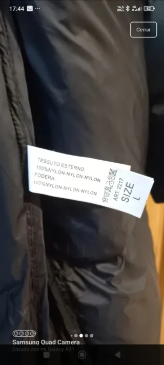 Abrigo acolchado sin estrenar