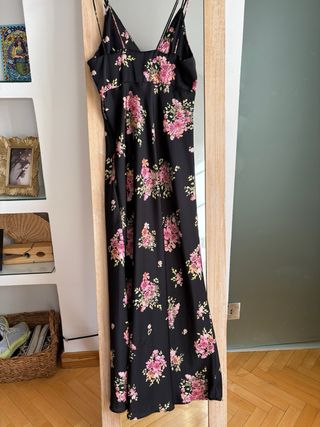 Vestido lencero midi floral