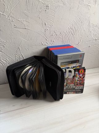 PlayStation 2 Azul + Juegos + Volante + Mandos