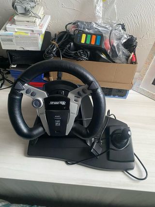 PlayStation 2 Azul + Juegos + Volante + Mandos