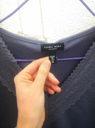 Camiseta térmica ISABEL MORA gris talla XL NUEVA