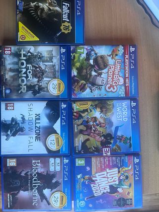 PS4 + 2 mandos + 7 juegos