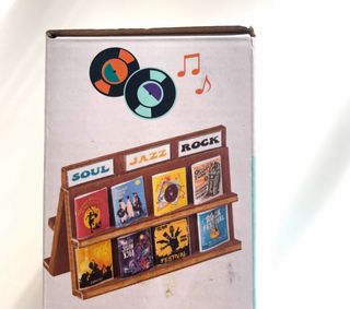 Miniatura tienda discos Groovy Records luz Led