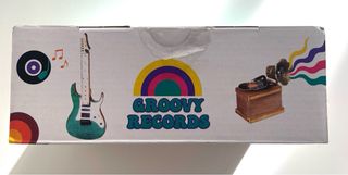 Miniatura tienda discos Groovy Records luz Led