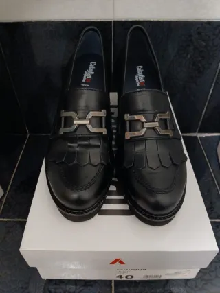 Scarpe Callaghan donna pelle nere n.40