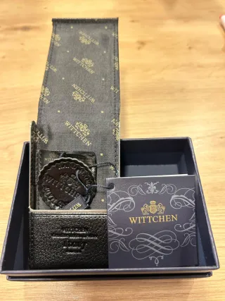 Tarjetero Wittchen Negro Piel