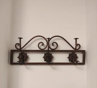 Perchero de forja para pared