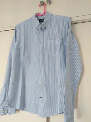 Camisa de rayas azul GREEN COAST Talla M