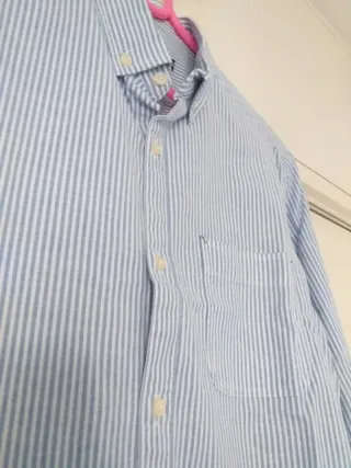 Camisa de rayas azul GREEN COAST Talla M