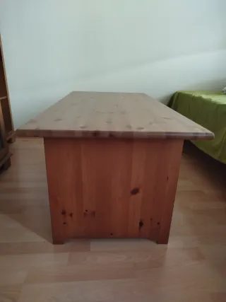 Mesa centro madera diseño rústico