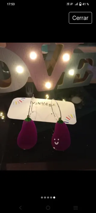 Pendientes Vinuesa Morados