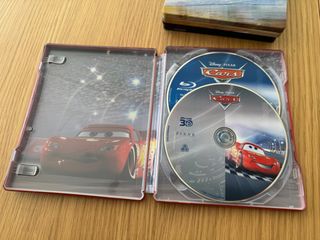 Cars Trilogia Steelbook BD 3D Disney Pixar - J13
