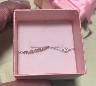 Pulsera Plata Mama con Circonita