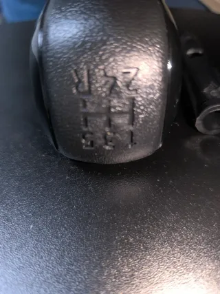 Pomo Palanca Coche Negro