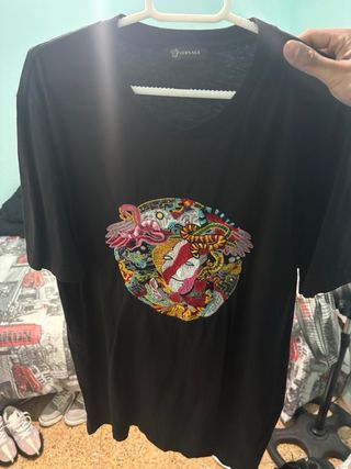 Camiseta Versace Negra Medusa