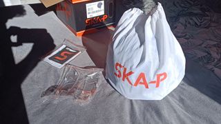 Casco Jet Azul con Visera