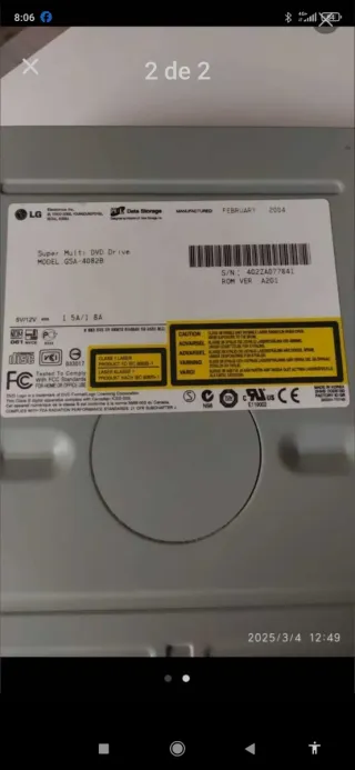 LG Super Multi DVD Drive GSA-4082B