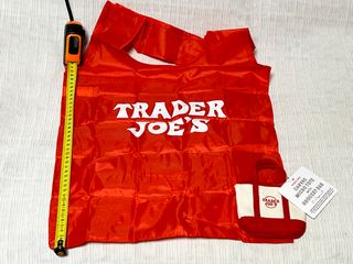 Bolsa Micro Tote Canvas Trader Joe's Roja