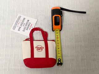 Bolsa Micro Tote Canvas Trader Joe's Roja