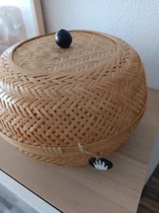 Cesta Mimbre Bambú IKEA