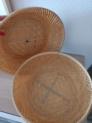 Cesta Mimbre Bambú IKEA