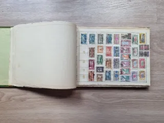 Álbum Sellos Colonias Francesas Antiguas. Años 40