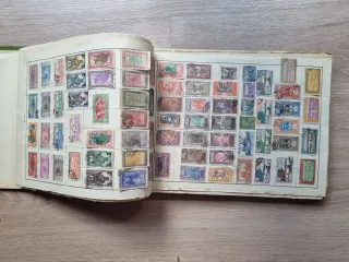 Álbum Sellos Colonias Francesas Antiguas. Años 40