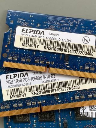 RAM Elpida 2GB PC3-10600S SODIMM