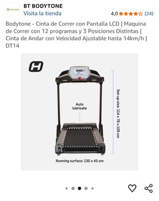 Cinta de correr NUEVA BodyTone DT14