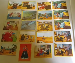 Lote 20 cromos antiguos Danone