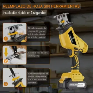 Sierra Sable Portátil Batería Recargable