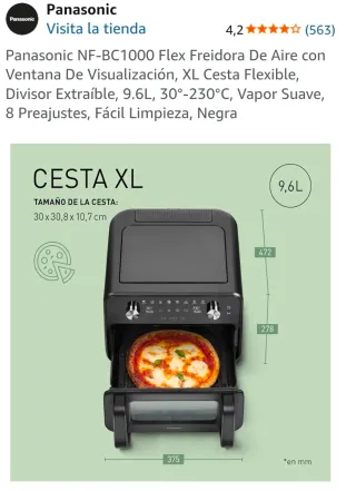 Freidora de Aire Panasonic XL 9,6 litros NF-BC1000