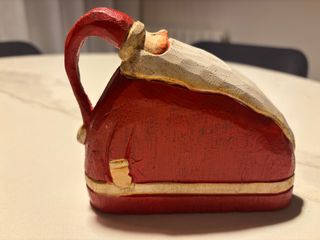 Set 2 Babbi Natale in legno