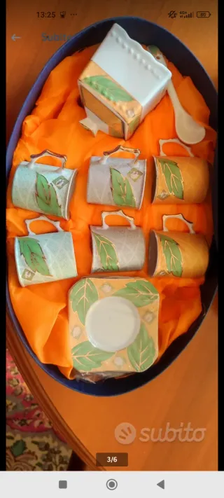 Set caffè Limoges 6 tazzine e zuccheriera