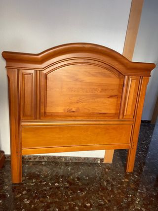 Cabecero de madera plaza y media