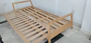 Sofá Cama 4 Plazas Madera. IKEA Lillberg