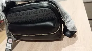 Riñonera Valentino Negra y Gris