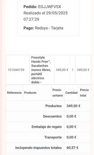 Sacaleches Doble Medela Freestyle Hands-Free