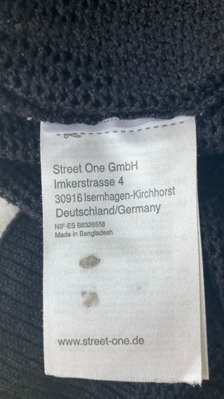 Cárdigan fino Street One azul oscuro