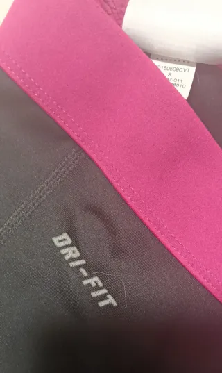 Mallas Nike Pro Mujer Negro y Rosa
