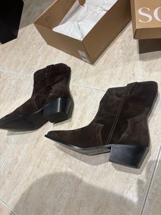 Botines Scalpers Mujer Marrón Talla 38