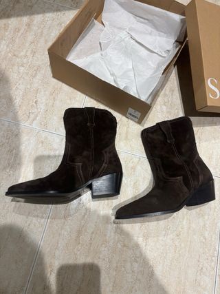 Botines Scalpers Mujer Marrón Talla 38