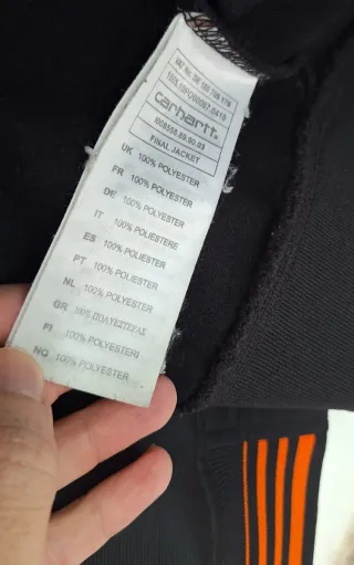 Chaqueta Carhartt Negra y Naranja