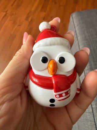 Gufo natalizio decorativo