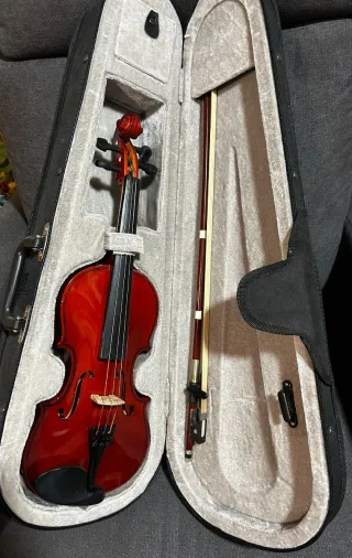 Violín para aprendizaje con funda y arco
