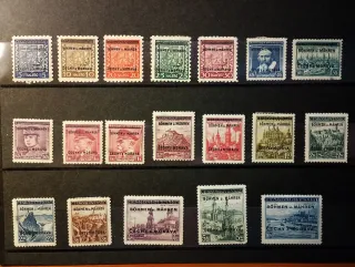 Sellos Bohemia y Moravia 1939. Ocupación Alemana