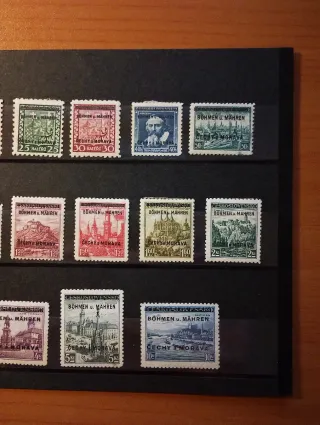 Sellos Bohemia y Moravia 1939. Ocupación Alemana