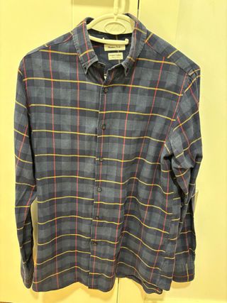 Camisa Massimo Dutti cuadros azul multicolor
