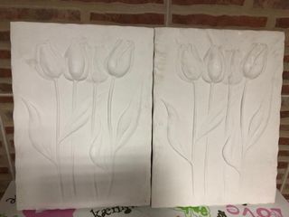 Cuadros de escayola decorativos