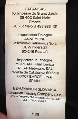 Falda larga MORGAN TOI Negra Talla 42